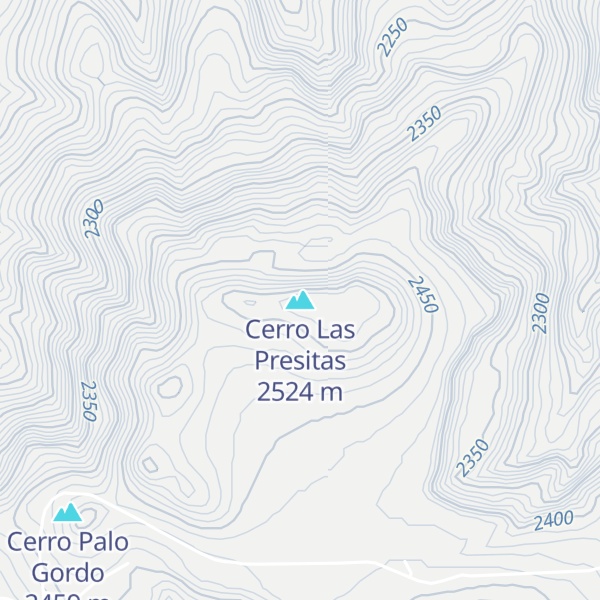 Map of Cerro Las Presitas