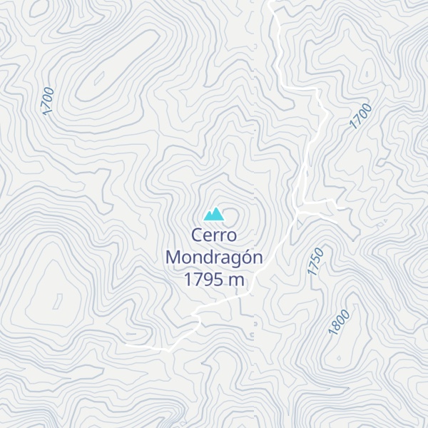 Map of Cerro Mondragón