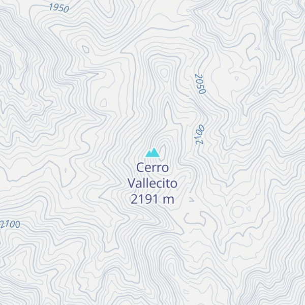 Map of Cerro Vallecito
