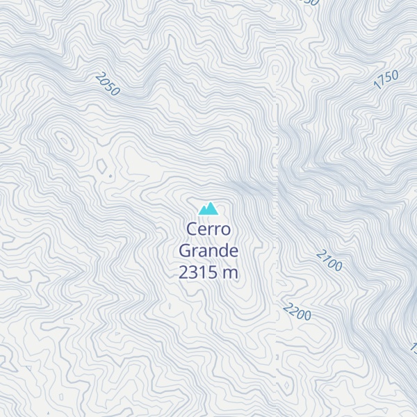 Map of Cerro Grande