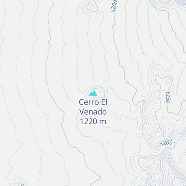 Map of Cerro El Venado