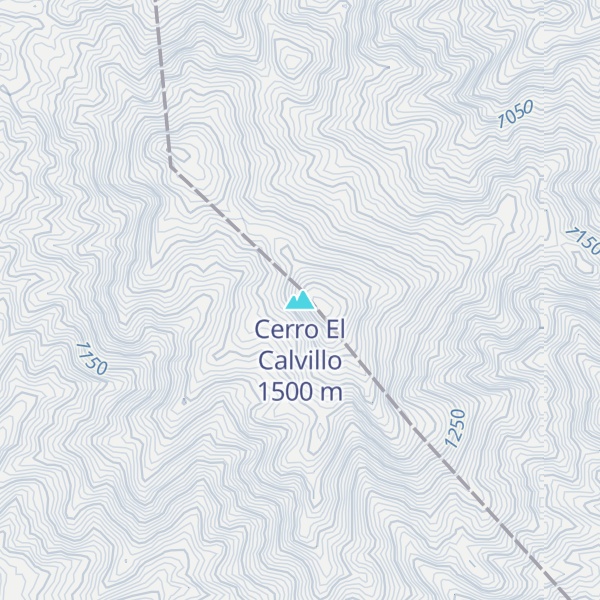 Map of Cerro El Calvillo