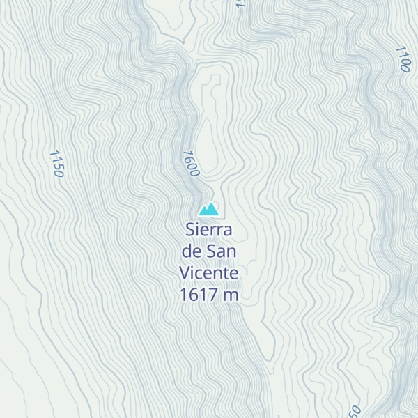 Map of Sierra de San Vicente