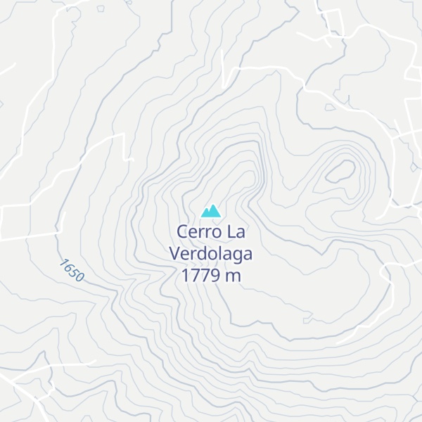 Map of Cerro La Verdolaga