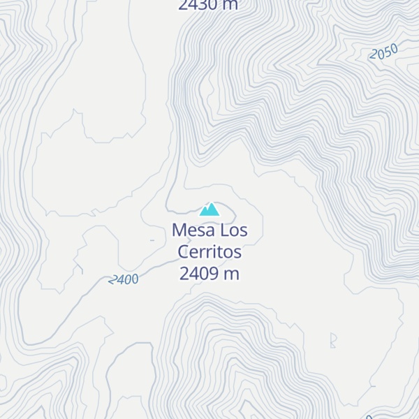 Map of Mesa Los Cerritos