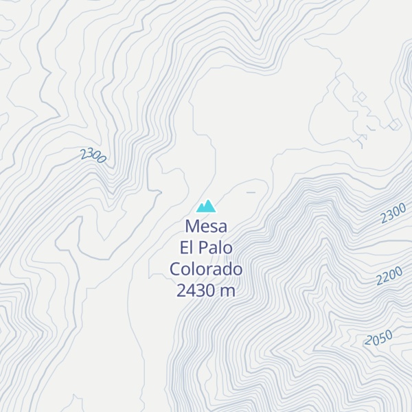 Map of Mesa El Palo Colorado