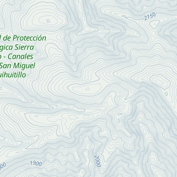 Map of Cerro El Venado