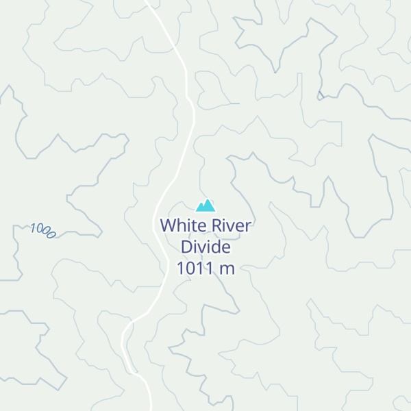 Map of White River Divide