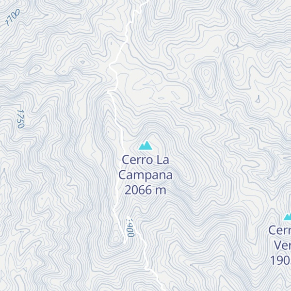 Map of Cerro La Campana