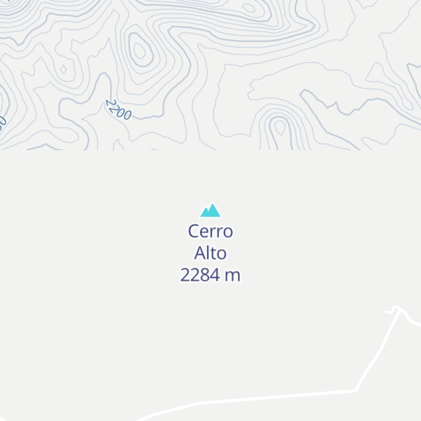 Map of Cerro Alto