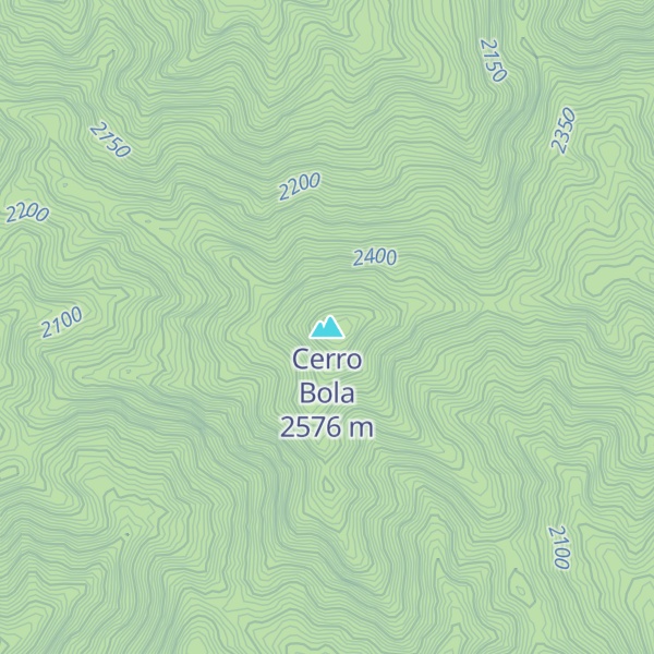 Map of Cerro Bola