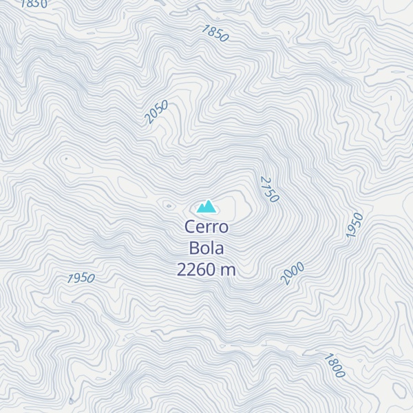 Map of Cerro Bola