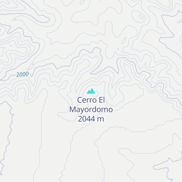 Map of Cerro El Mayordomo