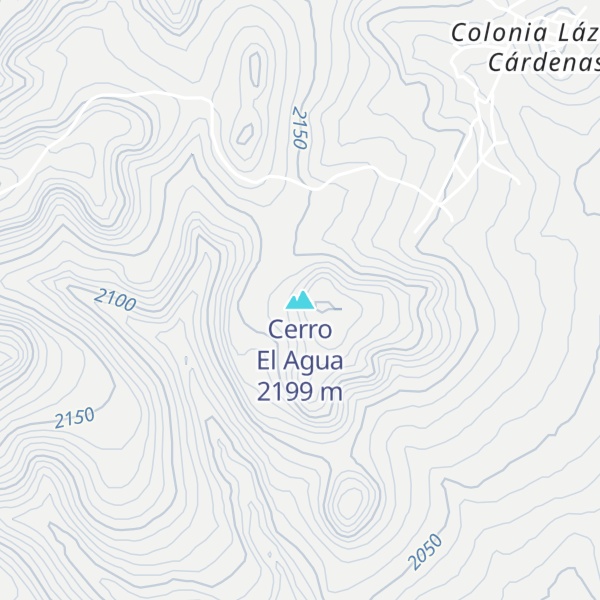 Map of Cerro El Agua