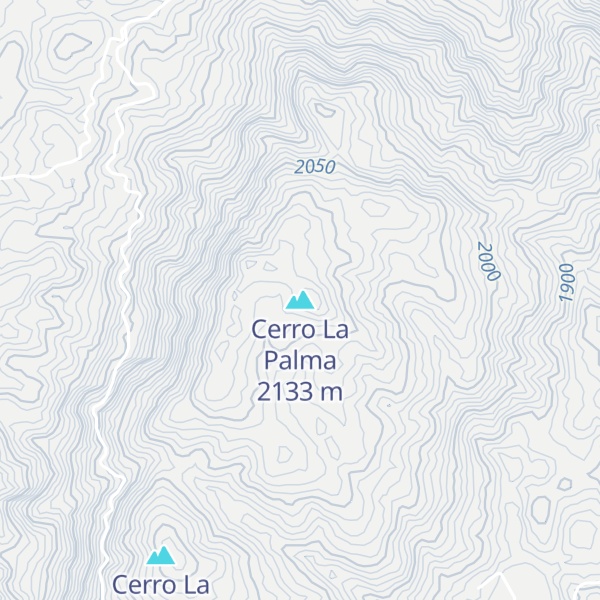 Map of Cerro La Palma