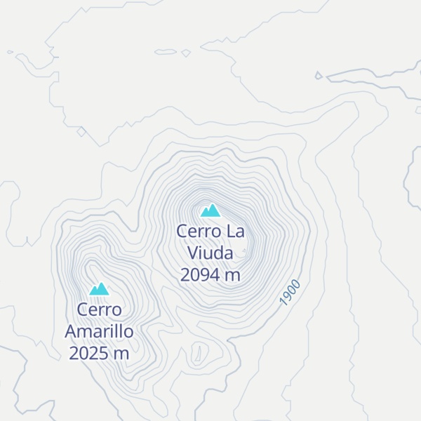 Map of Cerro La Viuda
