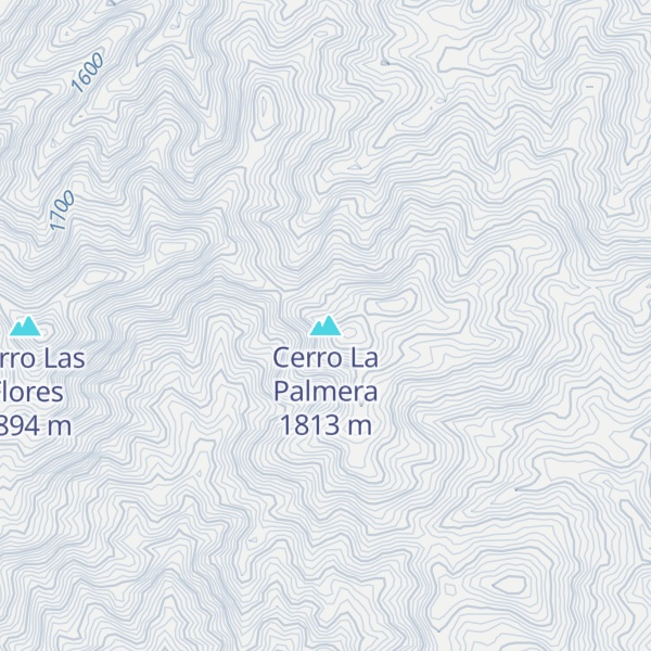 Map of Cerro La Palmera
