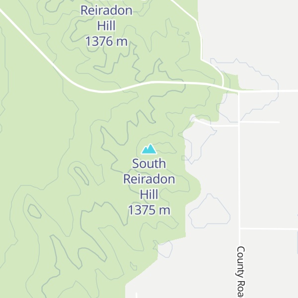 Map of South Reiradon Hill