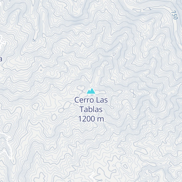 Map of Cerro Las Tablas