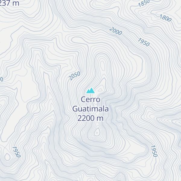 Map of Cerro Guatimala