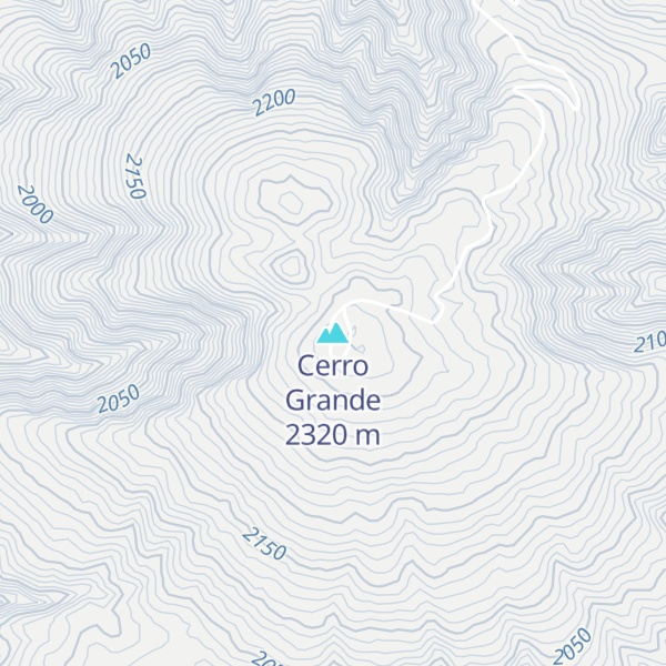 Map of Cerro Grande