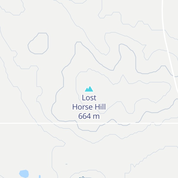 Map of Lost Horse Hill