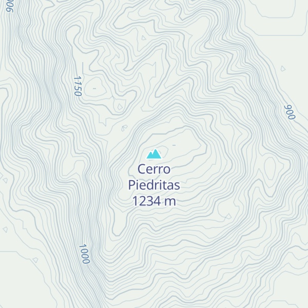 Map of Cerro Piedritas
