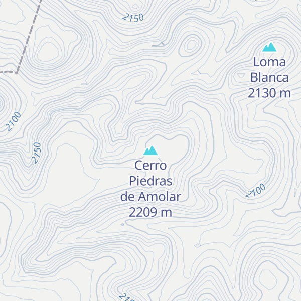 Map of Cerro Piedras de Amolar