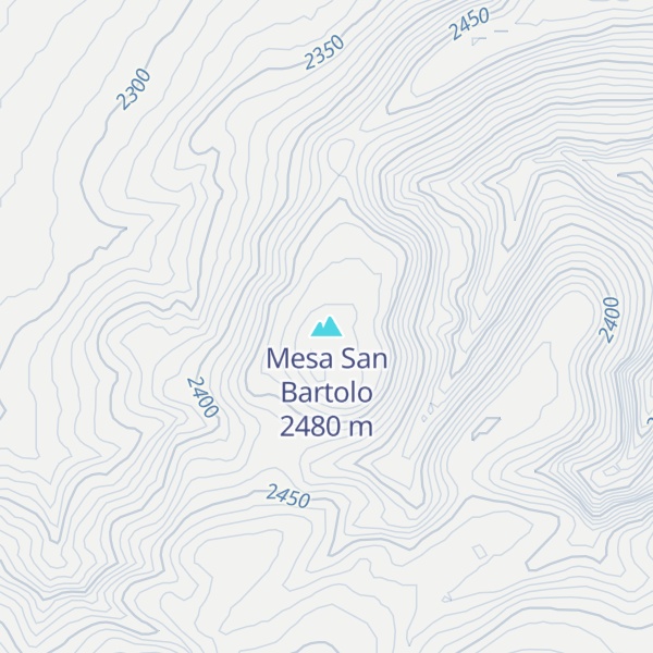 Map of Mesa San Bartolo