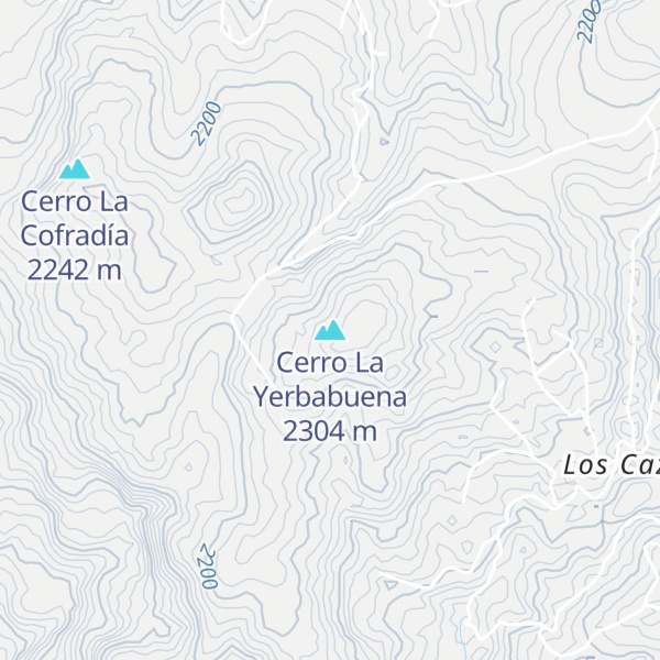 Map of Cerro La Yerbabuena