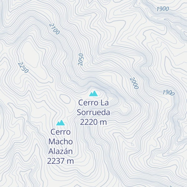 Map of Cerro La Sorrueda
