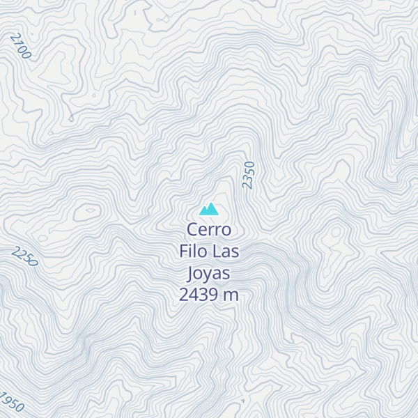 Map of Cerro Filo Las Joyas