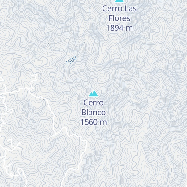 Map of Cerro Blanco