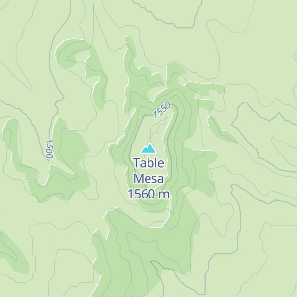 Map of Table Mesa