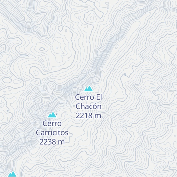 Map of Cerro El Chacón