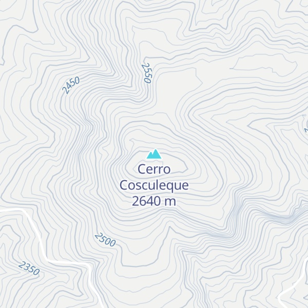 Map of Cerro Cosculeque