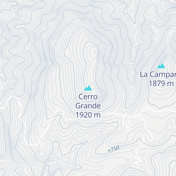 Map of Cerro Grande