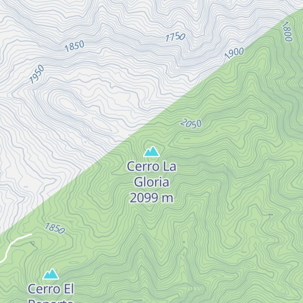 Map of Cerro La Gloria