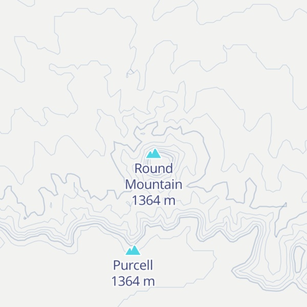 Map of Round Mountain