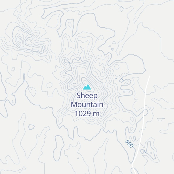 Map of Sheep Mountain