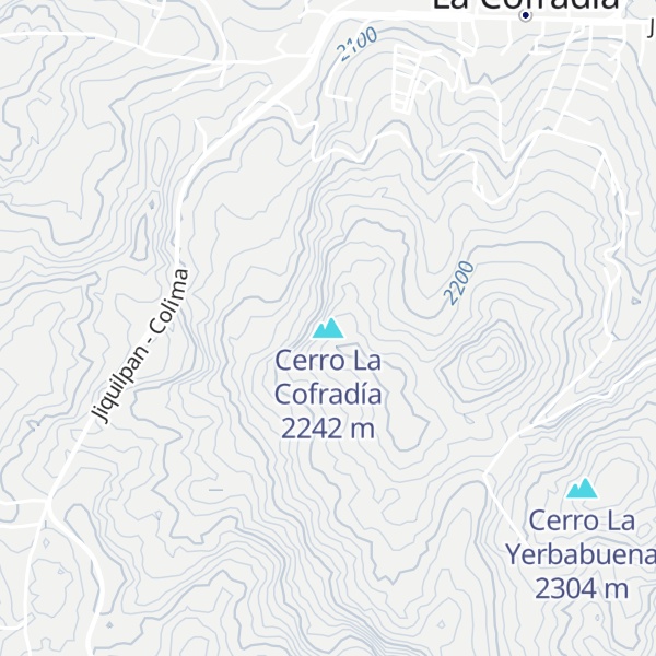 Map of Cerro La Cofradía
