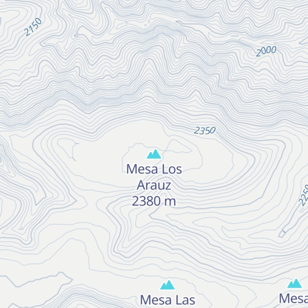 Map of Mesa Los Arauz