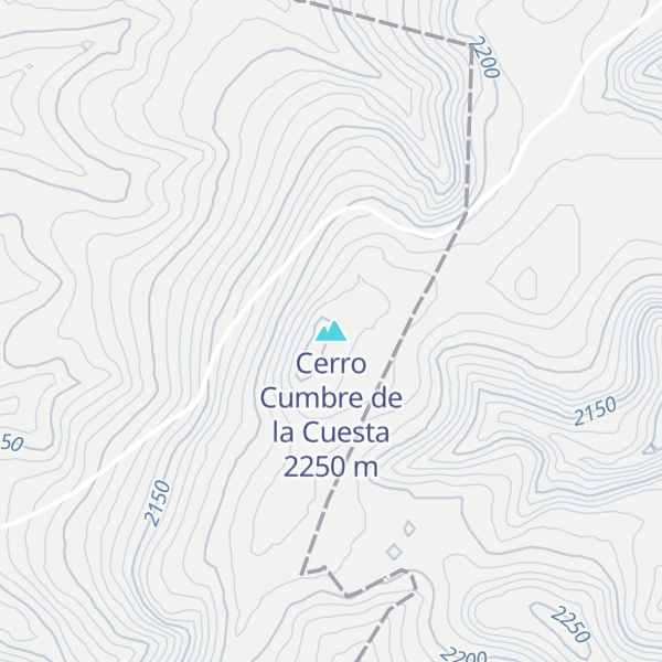 Map of Cerro Cumbre de la Cuesta