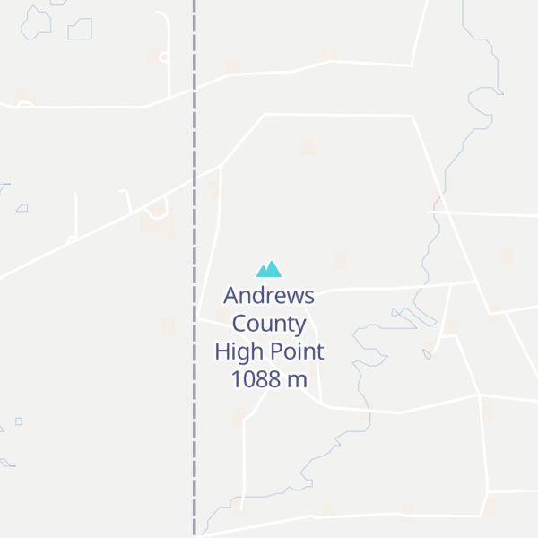 Map of Andrews County High Point