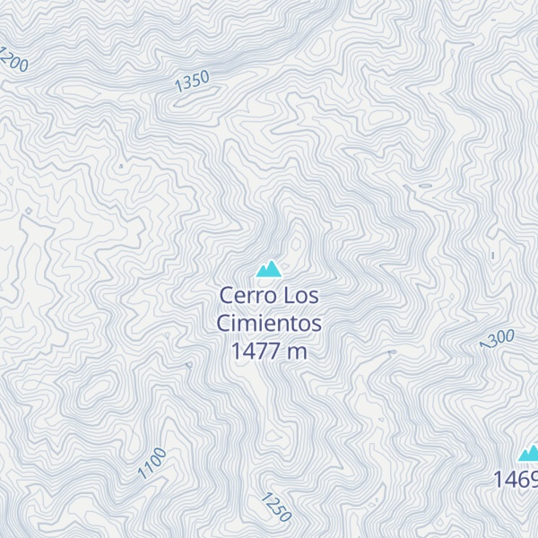 Map of Cerro Los Cimientos