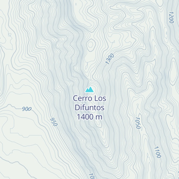 Map of Cerro Los Difuntos