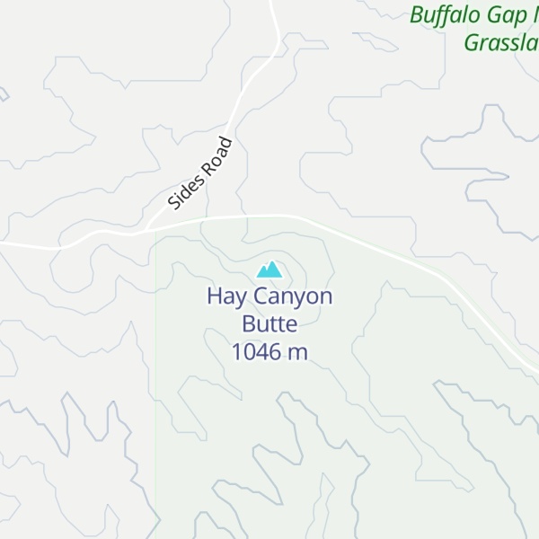 Map of Hay Canyon Butte
