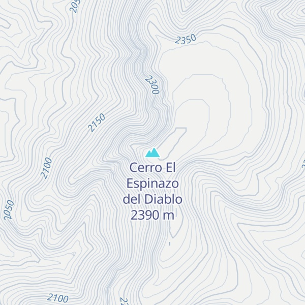 Map of Cerro El Espinazo del Diablo