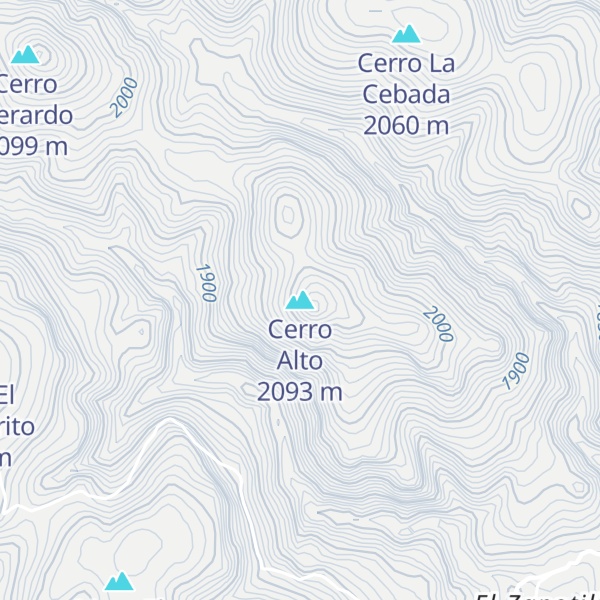 Map of Cerro Alto