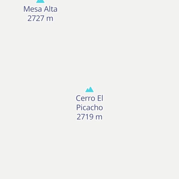 Map of Cerro El Picacho